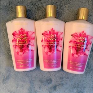 Victoria's Secret Love Addict Hydrating Body Lotion - Pink bundle set